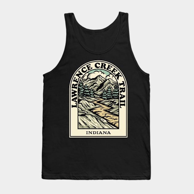 Lawrence Creek Trail Indiana hiking backpacking trail Tank Top by HalpinDesign